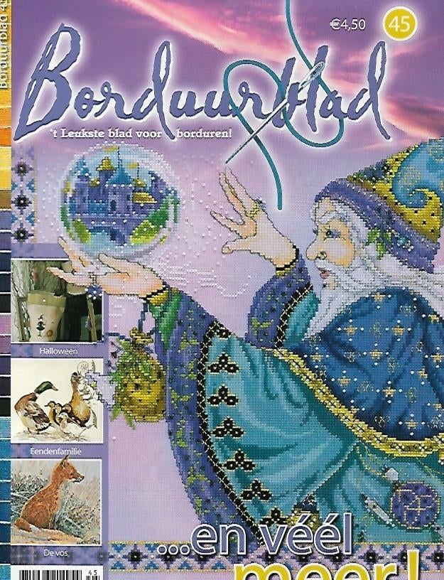 Borduurblad 45 met patronen, Boeken, Ophalen of Verzenden, Zo goed als nieuw, Borduren en Naaien