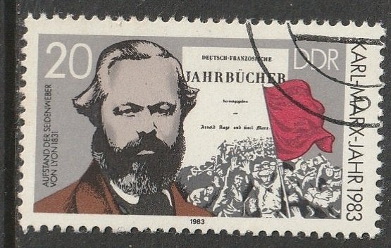 DDR  1983 2784 Karl Marx 20p, Gest, Ophalen of Verzenden, DDR, Gestempeld