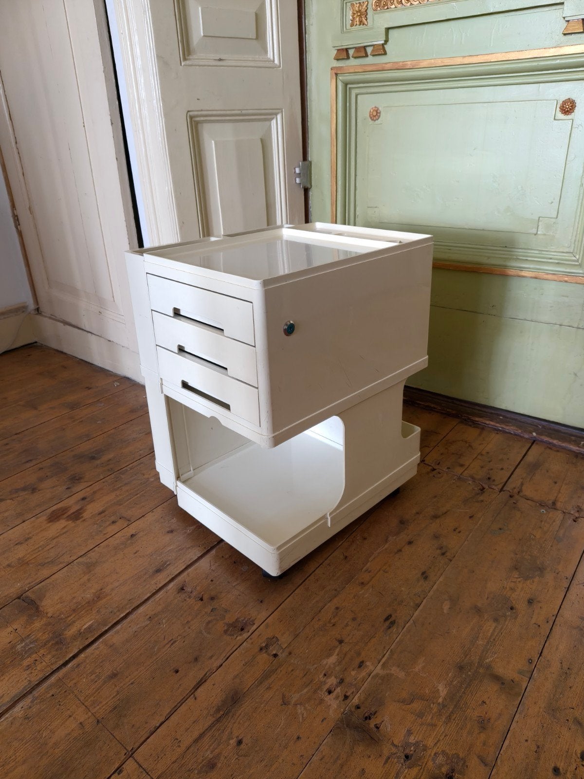 Vintage space Age Art Trolley, Minder dan 55 cm, Gebruikt, Ophalen of Verzenden, 60 cm of meer