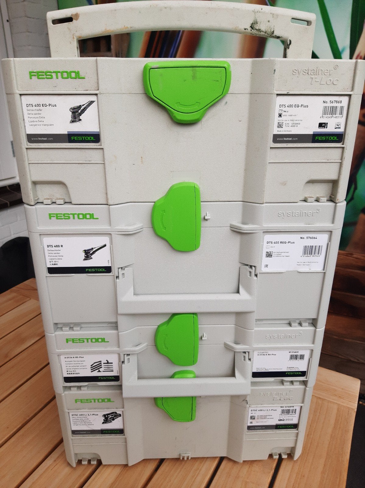 festool opbergkisten(leeg) 4x, Doe-het-zelf en Verbouw, Gereedschapskisten, Ophalen, Gebruikt