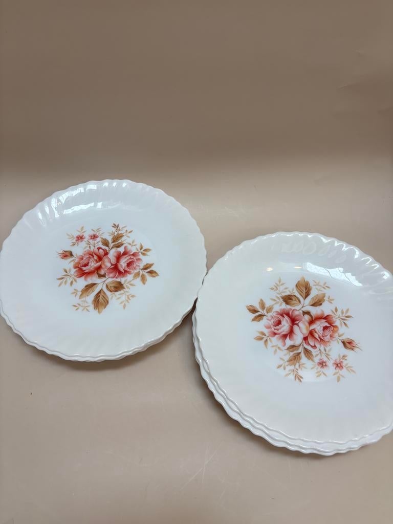 10 Vintage Arcopal Dinerborden - Zeer Goede Staat, Antiek en Kunst, Antiek | Servies los, Ophalen of Verzenden