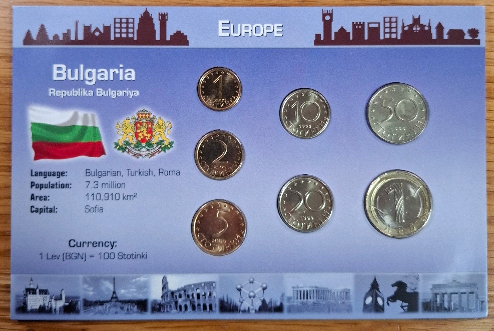 Coins of the World muntset Bulgarije, Ophalen of Verzenden, Bulgarije