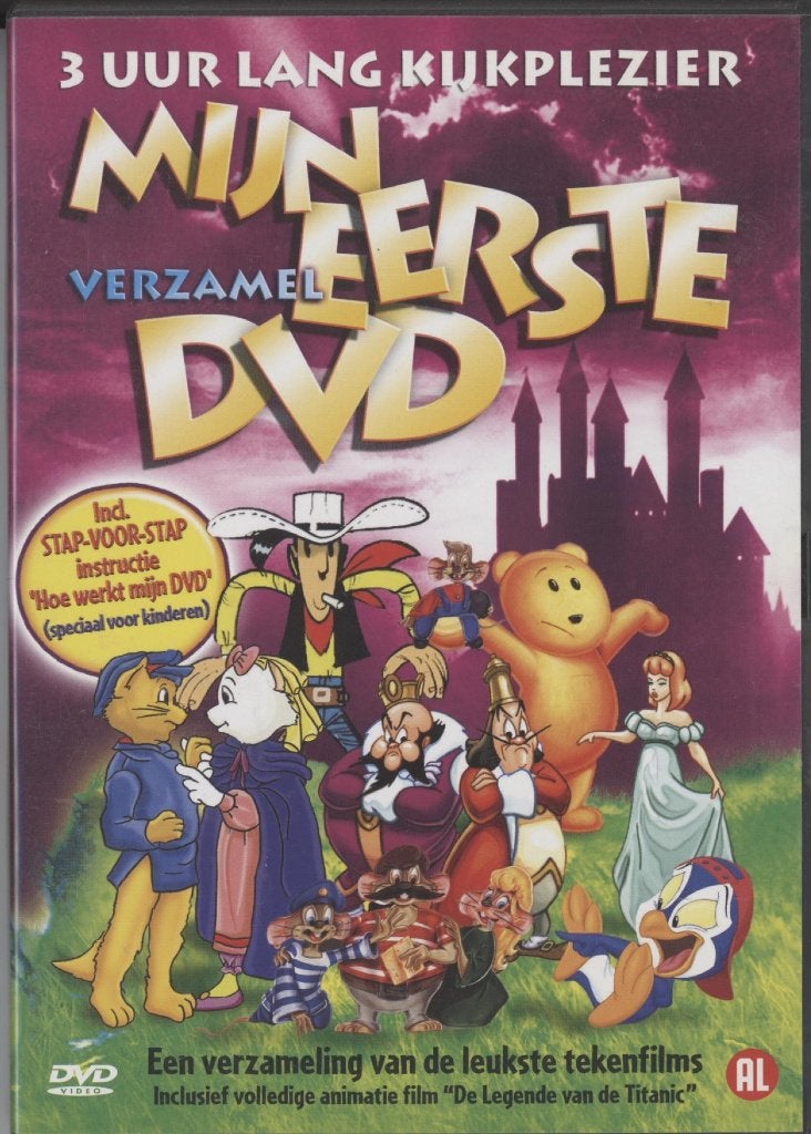 08) Mijn Eertse (verzamel) DVD: 3 uur kijkplezier, Gebruikt, Tekenfilm, Ophalen of Verzenden, Alle leeftijden