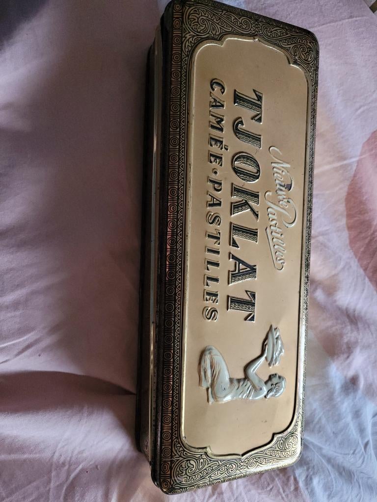 Vintage Tjoklat Camee Pastilles Blik - Amsterdam, Verzamelen, Blikken, Ophalen