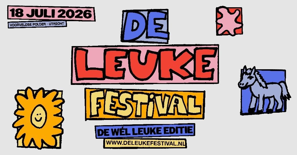 De Leuke Festival - 2x Festival Ticket - ZATERDAG 18 Juli, Twee personen