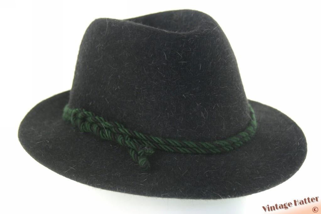 Vintage Jacht gleufhoed Zapf donker grijs haarvilt 55 = S-XS, Kleding | Heren, Hoeden en Petten, Zapf, Hoed, Ophalen of Verzenden
