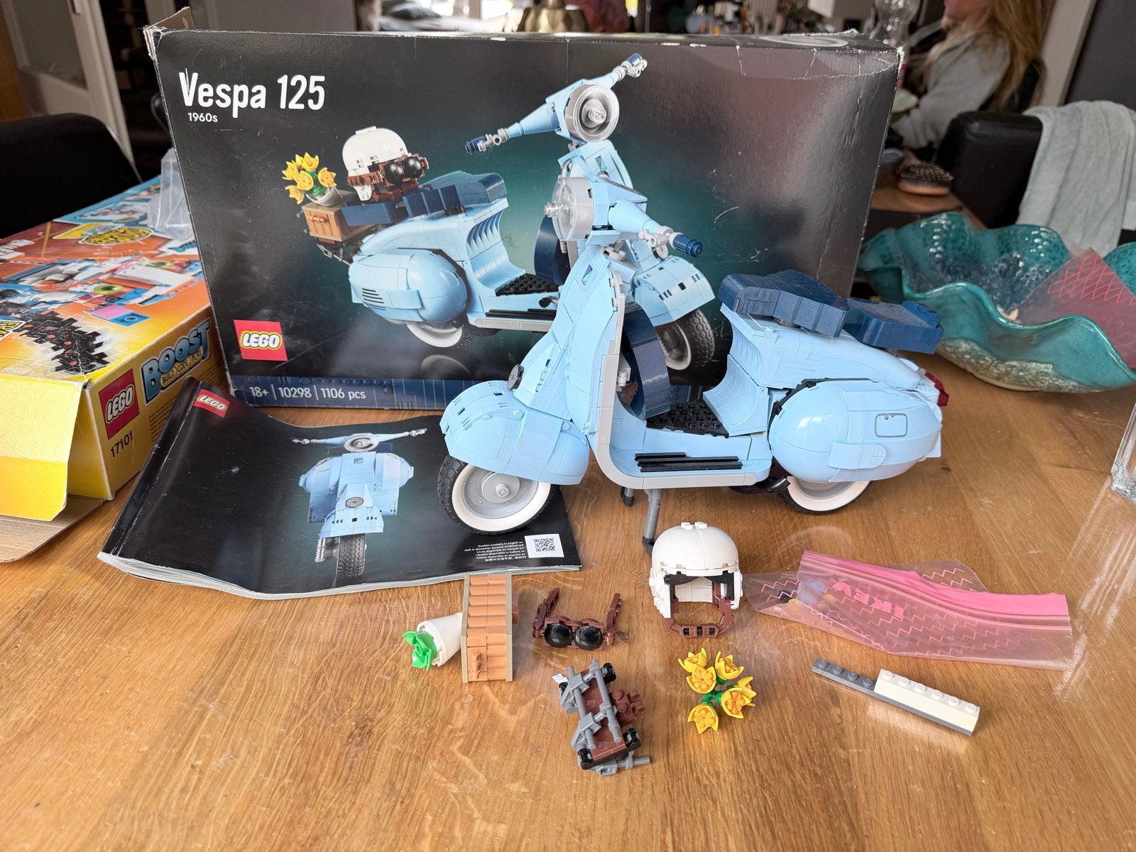 LEGO Vespa 125 (10298) - Zo goed als nieuw, Ophalen of Verzenden, Zo goed als nieuw, Overige merken