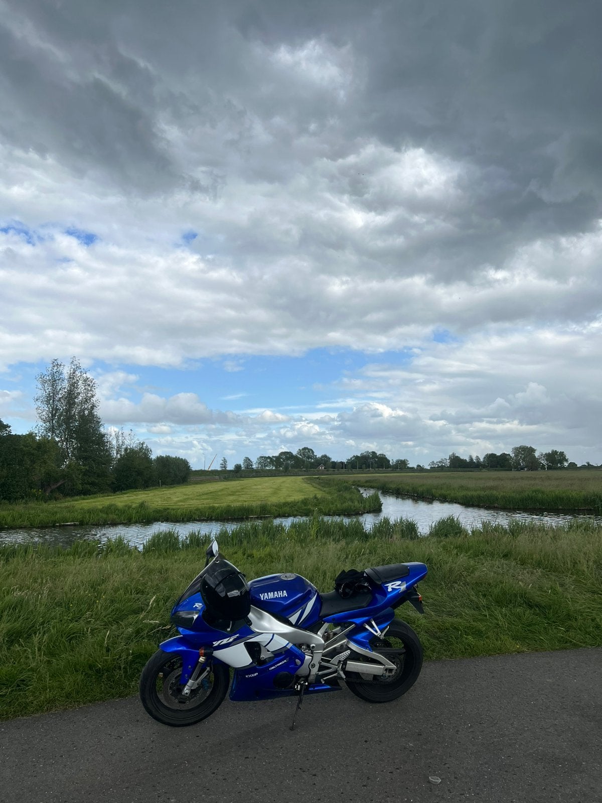 Yamaha YZF-R1 Sportmotor - Blauw/Wit, Ophalen, Gebruikt