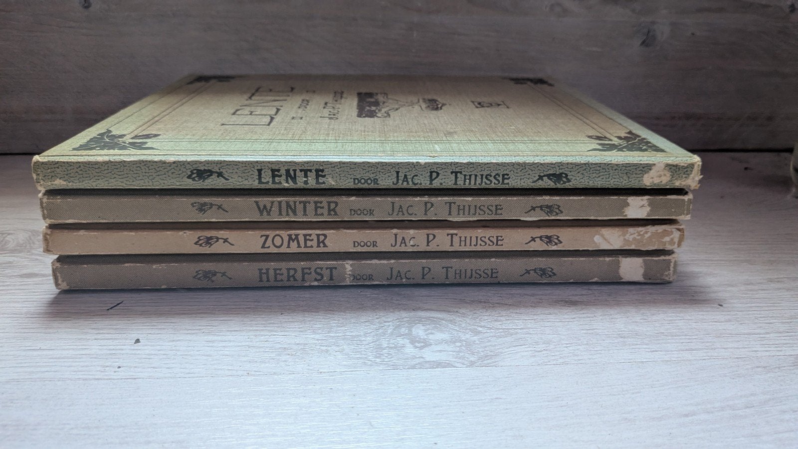 Jac. P. Thijsse - Lente, Zomer, Herfst, Winter (4 delen), Boeken, Ophalen of Verzenden, Gelezen, Natuur algemeen, Jac. P. Thijsse