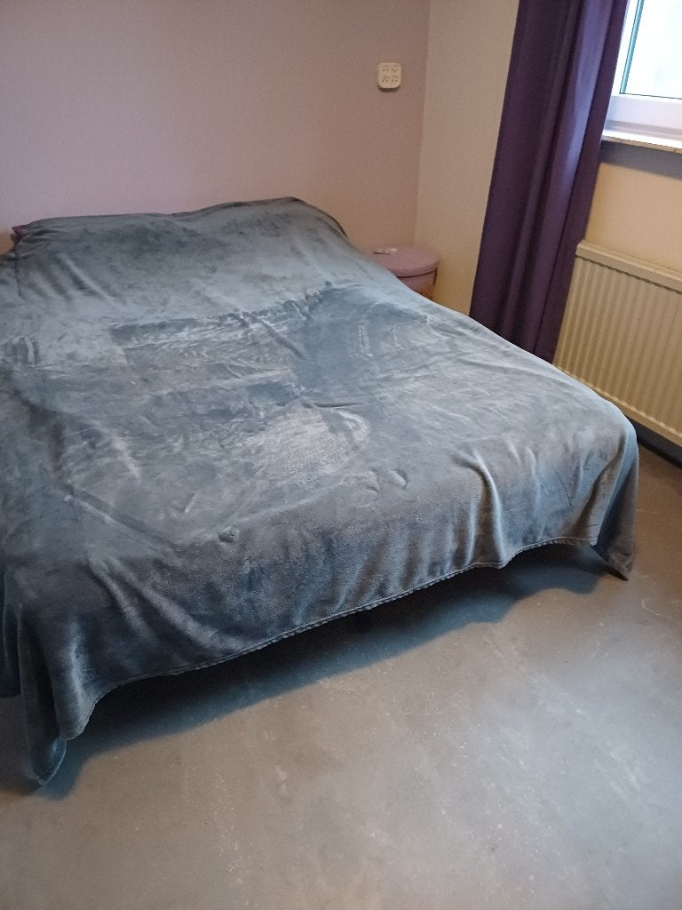 2 persoonsbed, Ophalen, Overige materialen, Gebruikt, Zwart