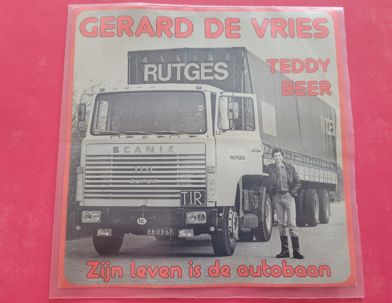 Gerard de Vries - Teddybeer - Zijn leven is de autobaan., Ophalen, Zo goed als nieuw, Overige formaten, Levenslied of Smartlap