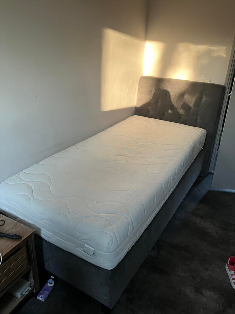Boxspring, Ophalen of Verzenden, Zo goed als nieuw, Eenpersoons, 90 cm