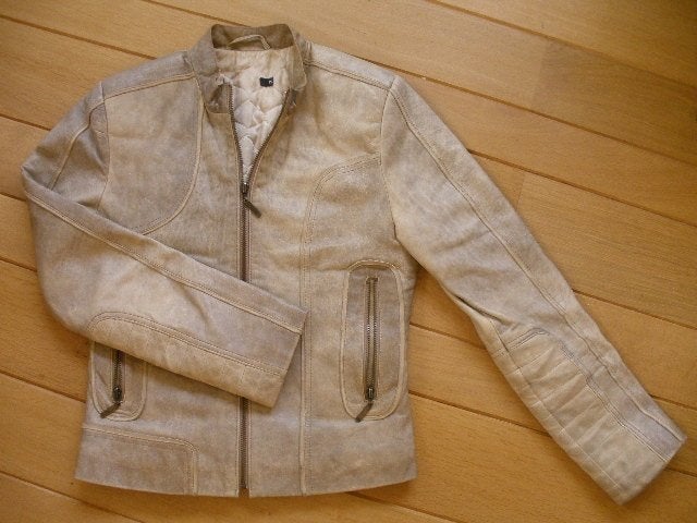 DNA leren jack beige maat S, Maat 38/40 (M), DNA, Beige, Ophalen of Verzenden