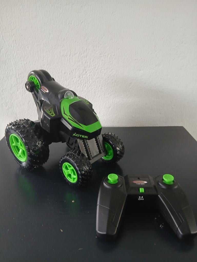 Stoere RC Stunt Auto - Acter 2.4 GHz met Afstandsbediening, Ophalen of Verzenden, Zo goed als nieuw, Afstandsbediening