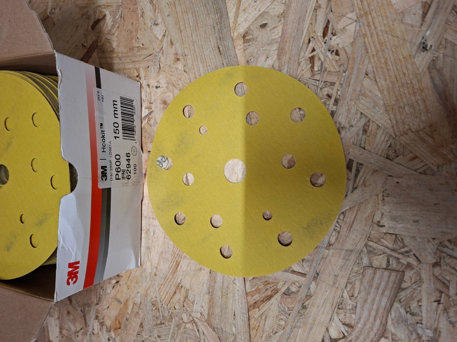 3M Hookit P600 Schuurschijven 150mm Multihole - 100 stuks, Doe-het-zelf en Verbouw, Gereedschap | Schuurmachines, Ophalen of Verzenden