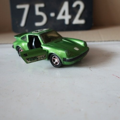 Porsche Turbo Matchbox Super-Kings K-70 groen, Ophalen of Verzenden, Gebruikt, Auto, Matchbox