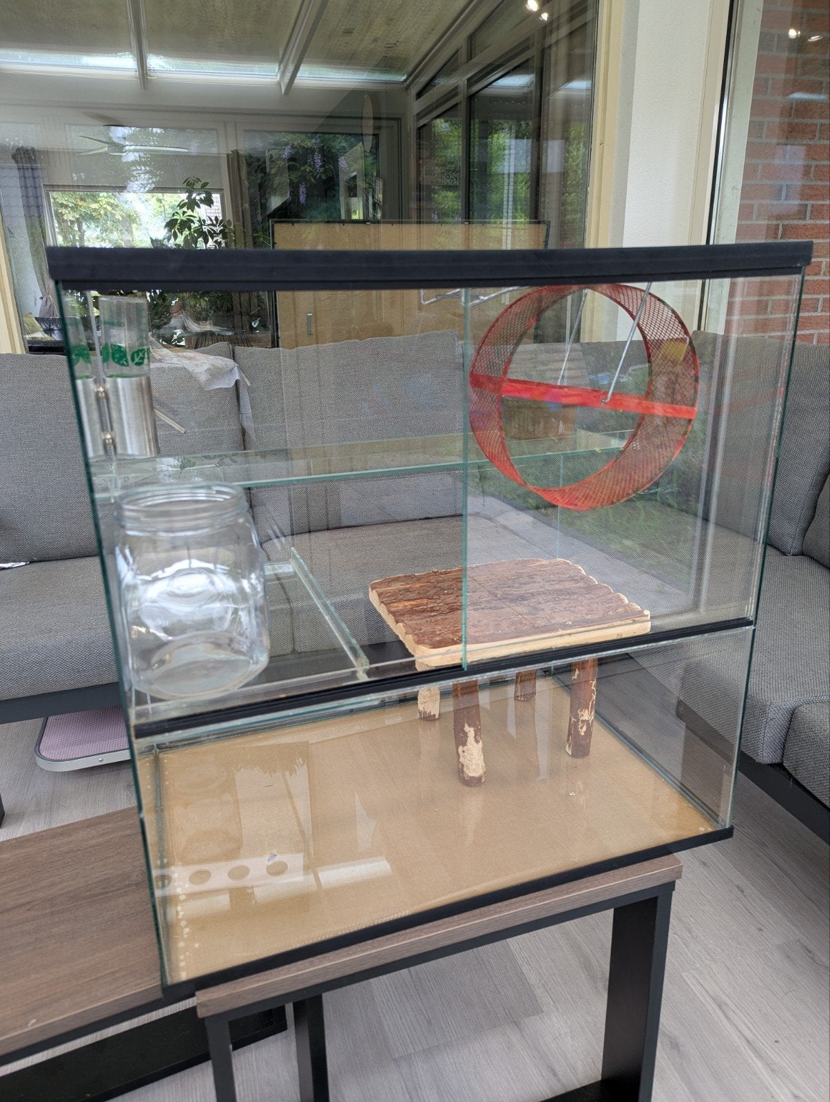 Gerbilarium zeer compleet, Ophalen