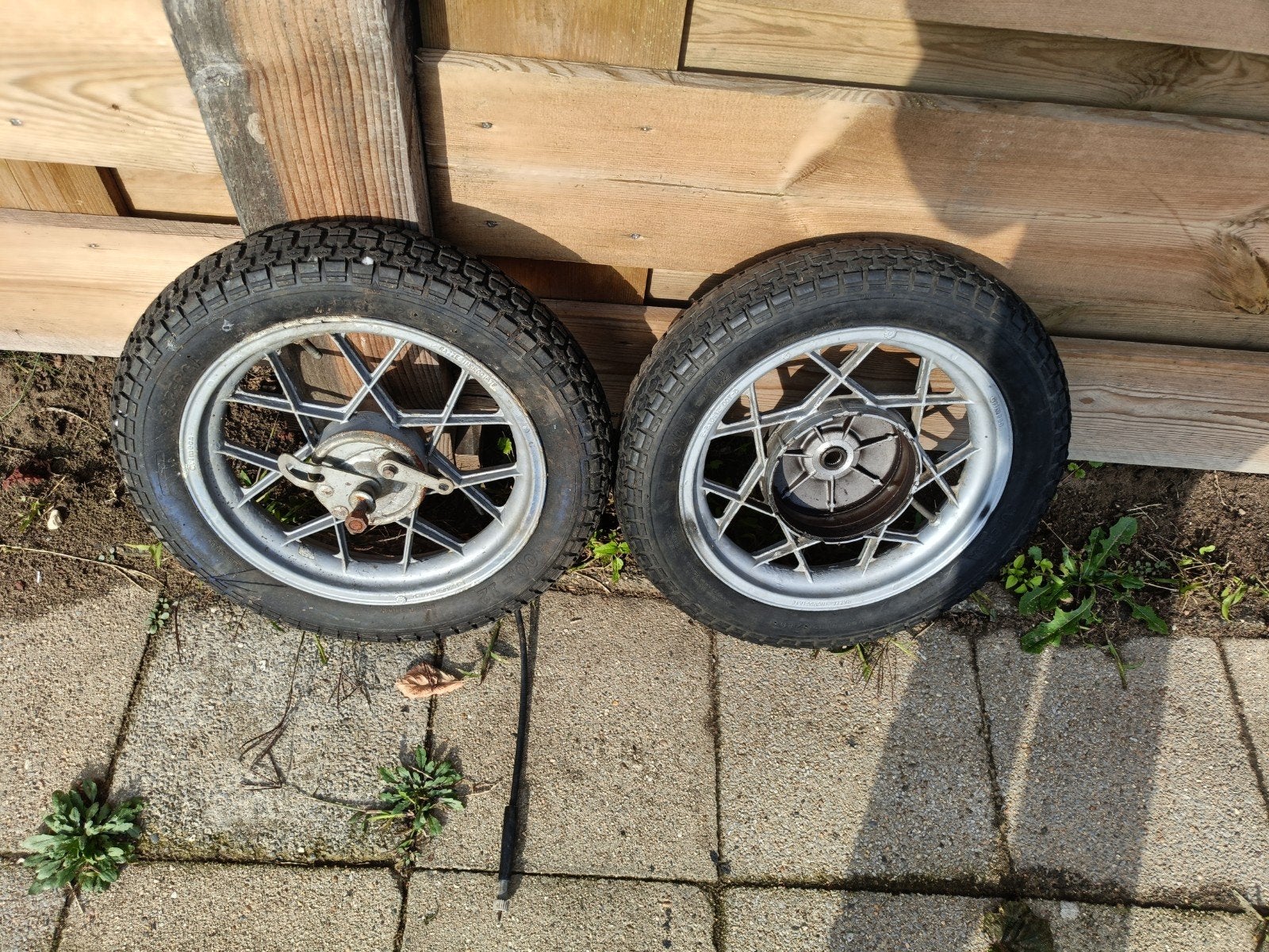 Vespa Gilera Citta wielen velgen banden set, Ophalen of Verzenden, Gebruikt, Overige typen, Vespa