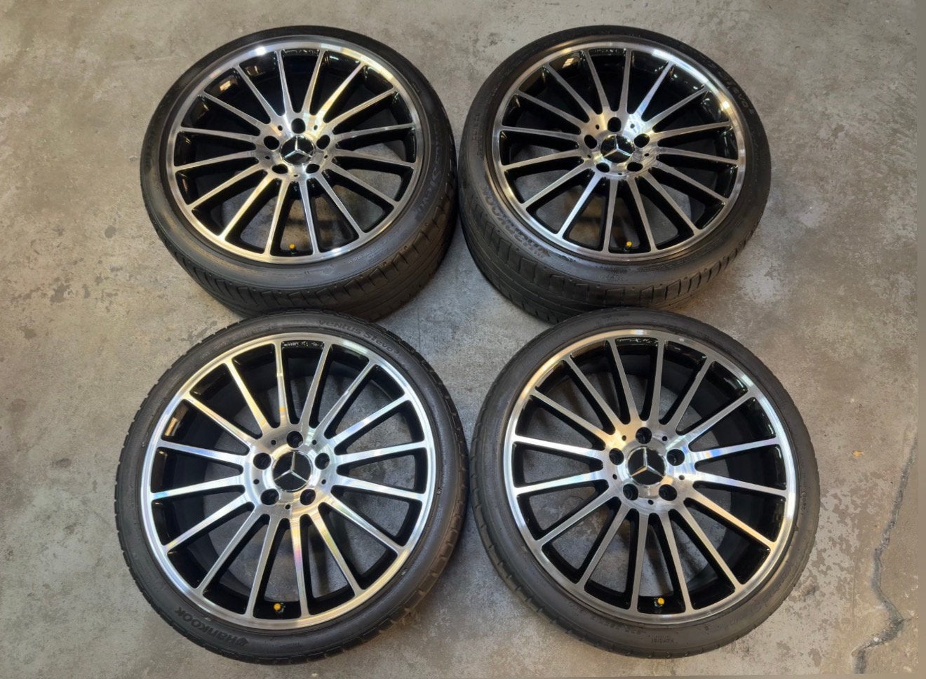 ✅ 19 inch Originele Mercedes velgen 5x112 C63 AMG W204, 19 inch, Gebruikt, Banden en Velgen, Ophalen of Verzenden