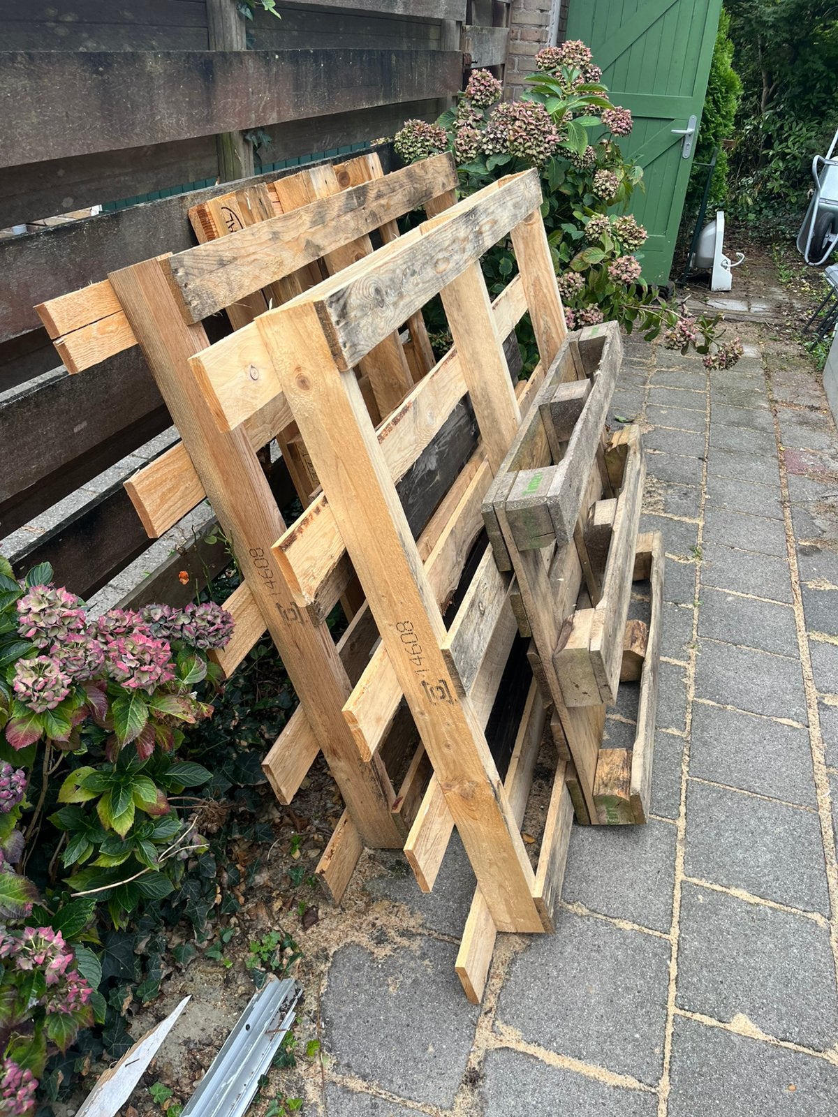 Pallets euro en groter, Doe-het-zelf en Verbouw, Ophalen, Zo goed als nieuw, 50 mm of meer, Minder dan 200 cm
