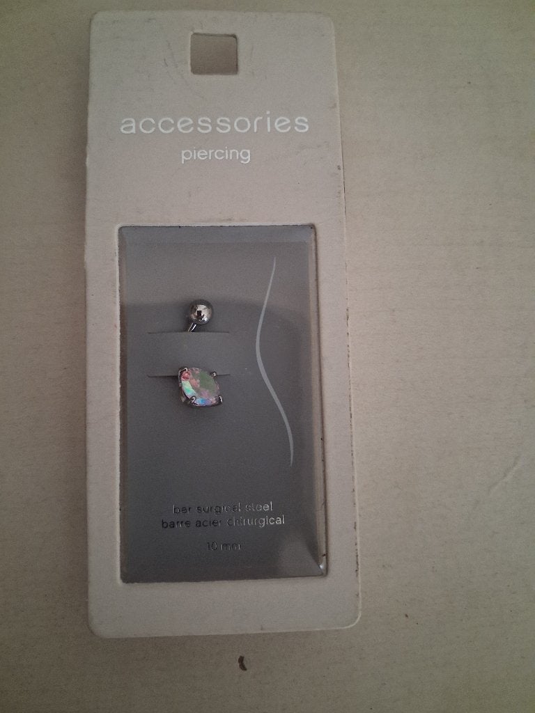 Navel pirsing nieuw, Ophalen, Nieuw, Zilver, Navelpiercing