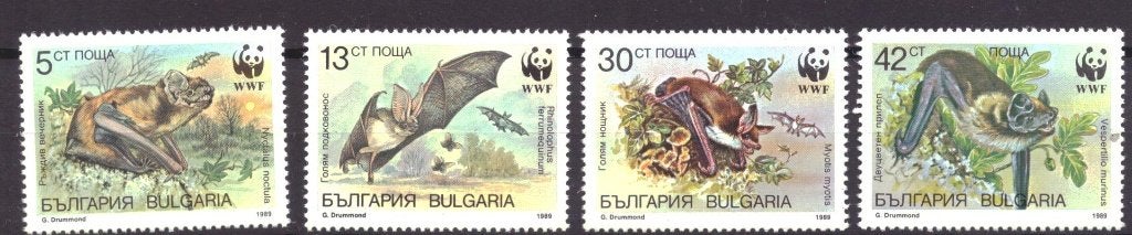 Bulgarije 3741 t/m 3744 Postfris WWF WNF (1989), Postzegels en Munten, Ophalen of Verzenden, Postfris, Dier of Natuur