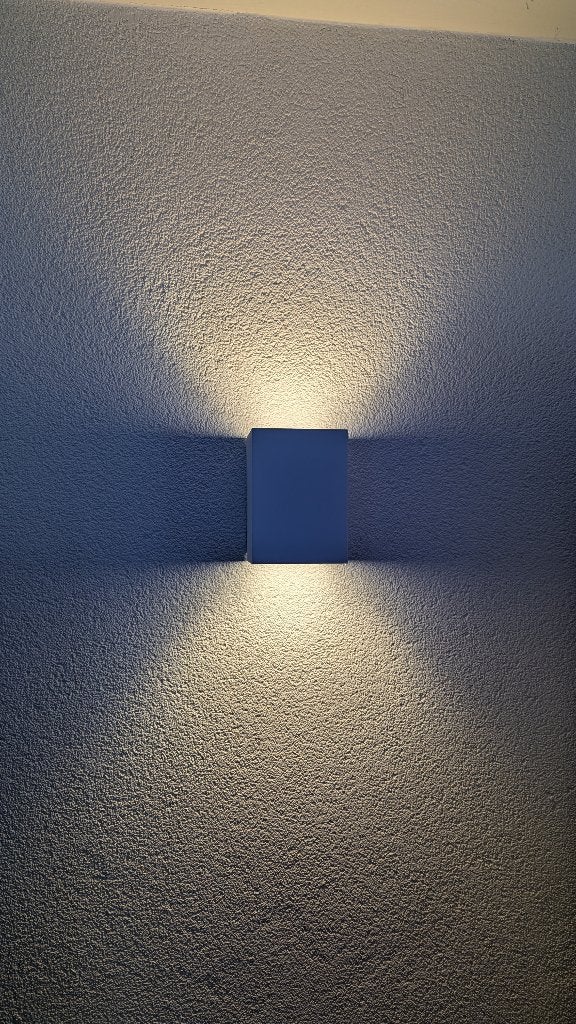2x Philips Myliving Hopsack wit - Wandlamp - LED, Ophalen of Verzenden, Zo goed als nieuw, Metaal