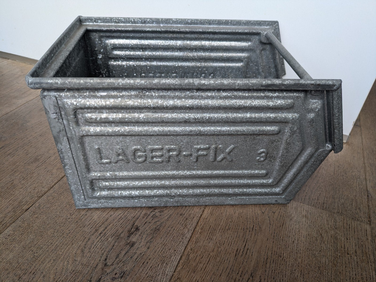 2 stuks vintage Lager-Fix 3 metalen bak - Industrieel design, Ophalen, Gebruikt