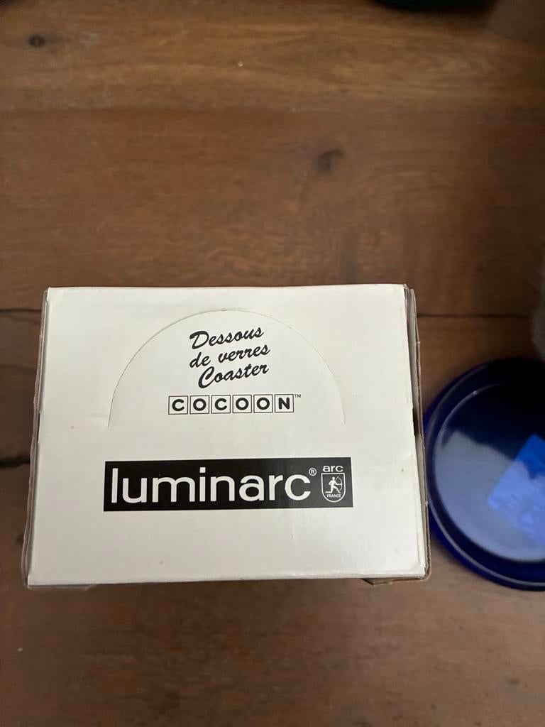 Luminarc Cocoon Onderzetters - Nieuw in doos, Nieuw, Ophalen of Verzenden, Overige merken, Glas