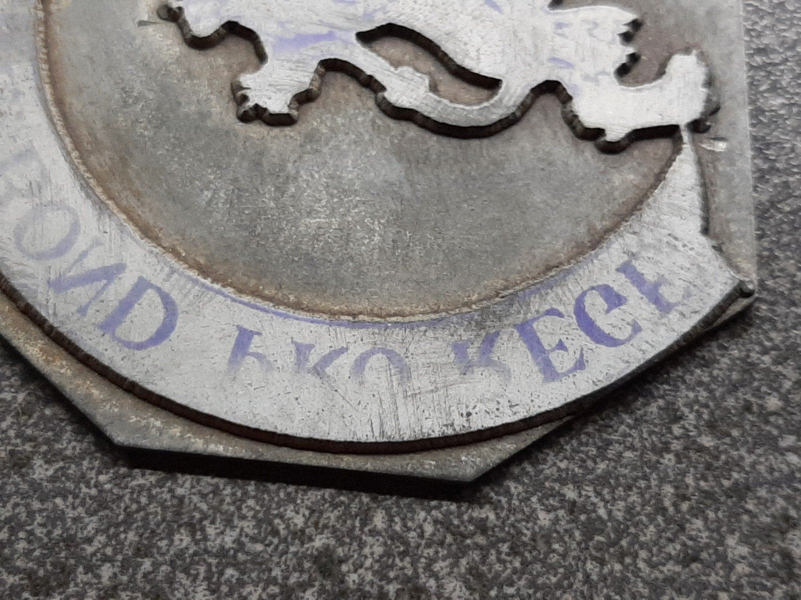 Foto 5 van drukcliche - KON.NEDERL.MIL.BOND  -- PRO REGE  65x60 mm.