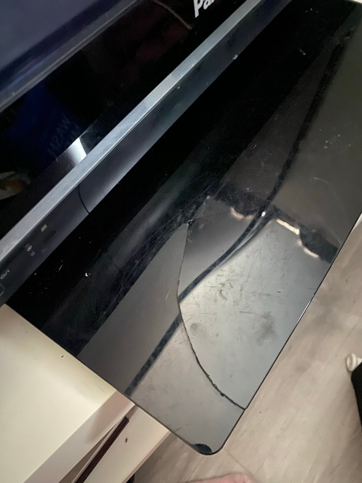 Panasonic TV met defecte poot, maar stabiel, Ophalen, Gebruikt, Panasonic, 50 Hz