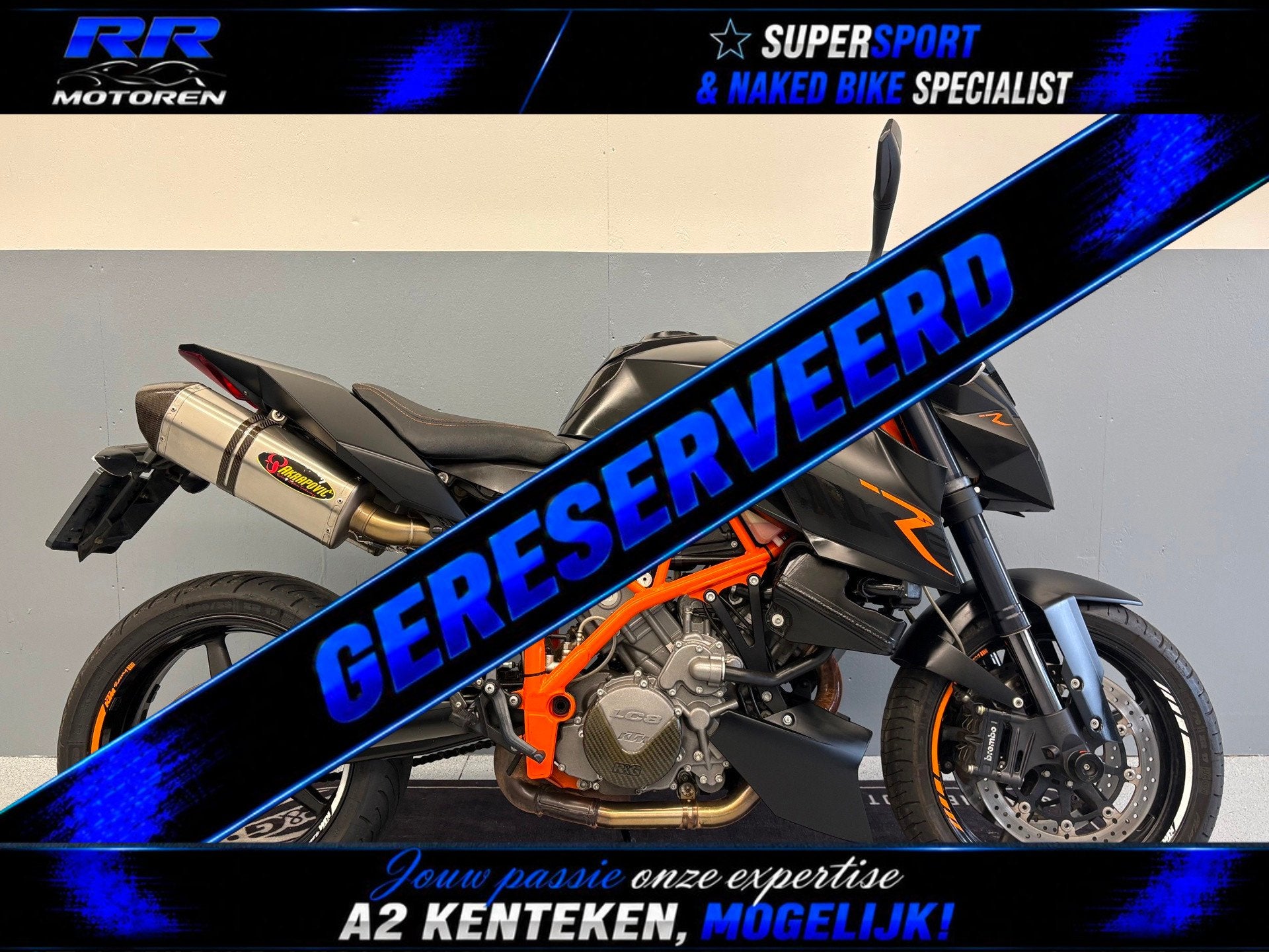 KTM Tour 990 SuperDuke R / AKRAPOVIC / 27.000 KM, Sportuitlaat, Bedrijf, Toermotor, Meer dan 35 kW