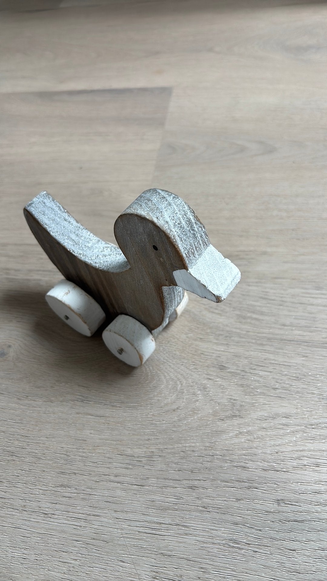 Houten eend, Ophalen of Verzenden, Zo goed als nieuw, Dier