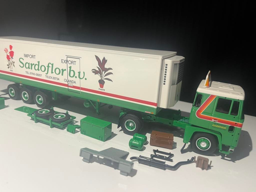 Tekno Scania 141 Sardoflor, Ophalen of Verzenden, Zo goed als nieuw, Bus of Vrachtwagen, Tekno