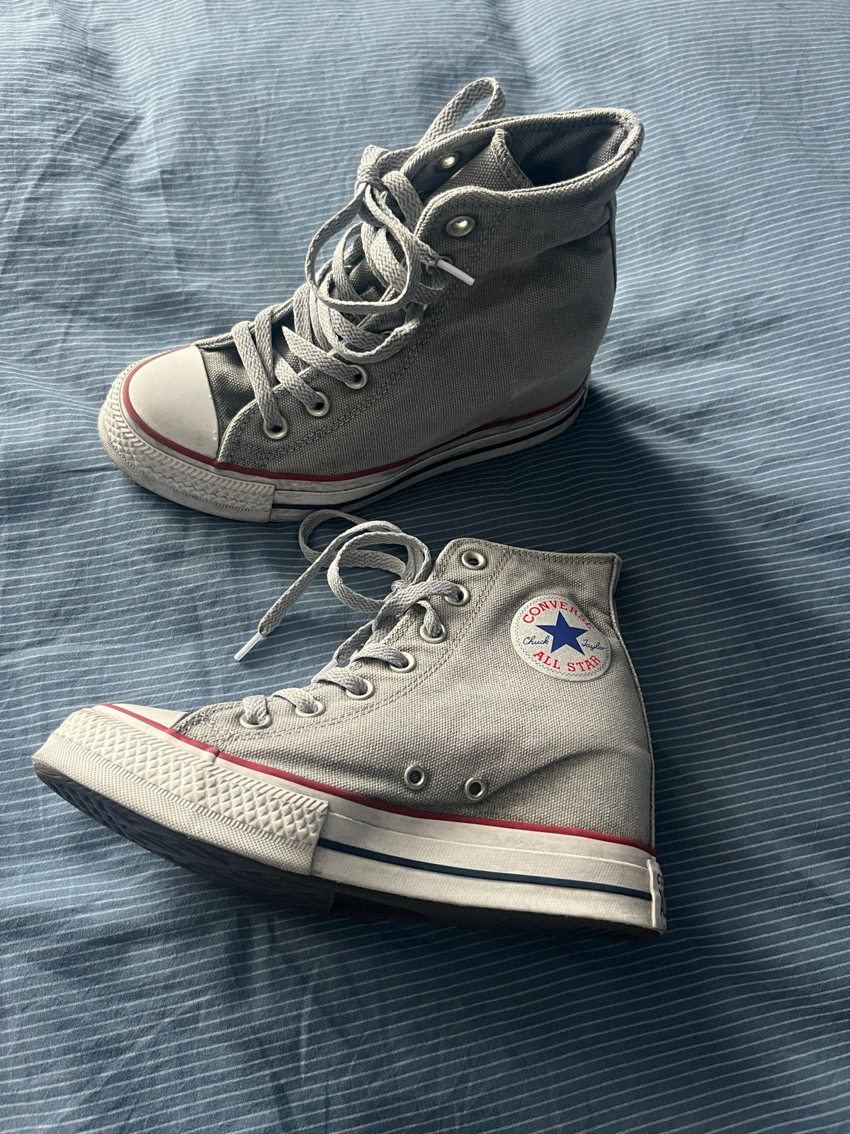 Nieuwe Converse All Stars Maat 37 - sleehak Stoere Used Look, Kleding | Dames, Schoenen, Ophalen of Verzenden, Nieuw, Grijs, Sneakers of Gympen