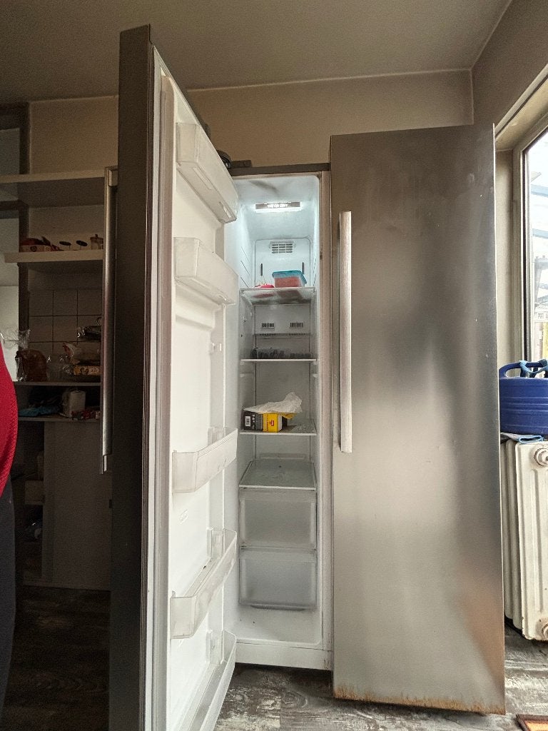 Inventum American Side-by-Side Fridge Freezer–Works Like New, Ophalen, Zo goed als nieuw, 50 tot 75 cm, 100 tot 150 cm