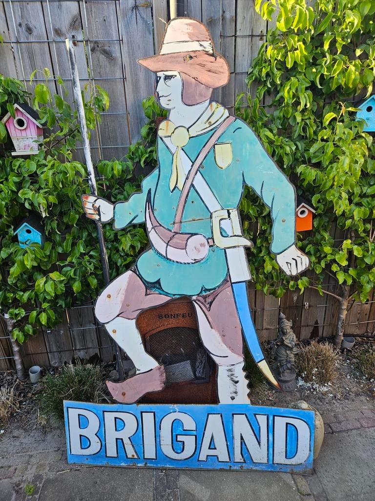Groot brigand reclamebord, Verzamelen, Biermerken, Ophalen, Reclamebord, Plaat of Schild, Overige merken