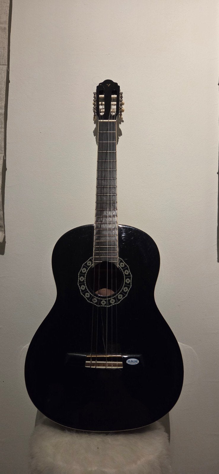 Valencia CG1KBK Klassieke Gitaar - Zwart, Ophalen, Gebruikt, Klassieke of Spaanse gitaar