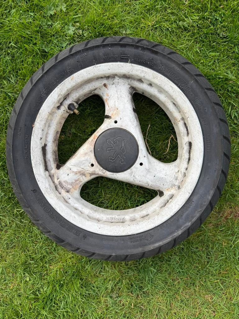 Achterwiel wit Peugeot Speedfight 2, Ophalen of Verzenden, Gebruikt, Overige typen, Peugeot