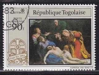 4371 - Togo michel 1643 gestempeld , Pasen 1983, Postzegels en Munten, Postzegels | Afrika, Verzenden, Overige landen, Gestempeld