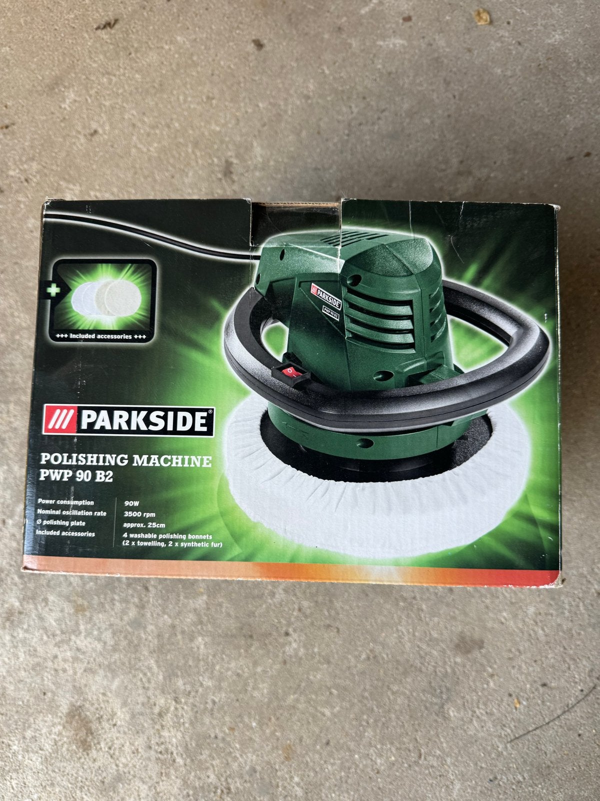 Parkside Polijstmachine PWP 90 B2 - Nieuwstaat, Ophalen, Nieuw, Minder dan 600 watt, Overige typen