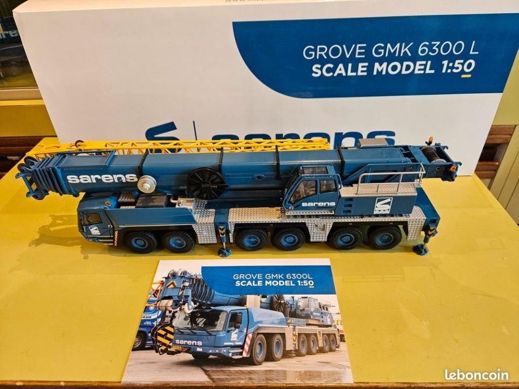 GROVE 6300 L SARENS, Hobby en Vrije tijd, Modelauto's | 1:50, Ophalen of Verzenden, Zo goed als nieuw, Hijskraan, Tractor of Landbouw