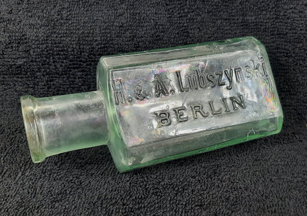 i016-Zeldzaam antiek flesje, H. & A. Lubszynski Berlin., Ophalen of Verzenden