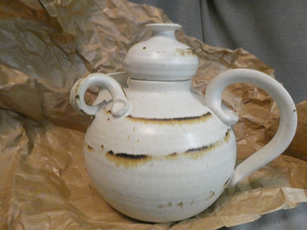 Scandinavische Keramiek Theepot Denemarken, Ophalen of Verzenden, Gebruikt, Overige materialen, Pot, Bus of Blik