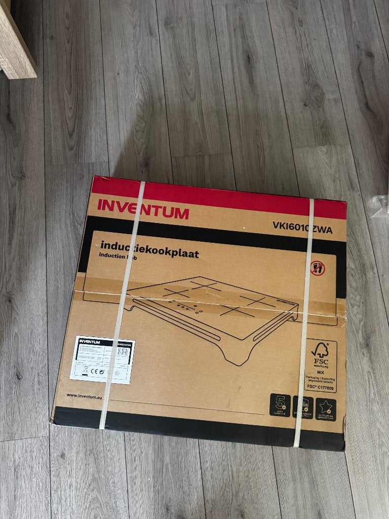 NIEUW IN DOOS - Inventum inductieplaat, Minder dan 85 cm, Nieuw, Inductie, Vrijstaand
