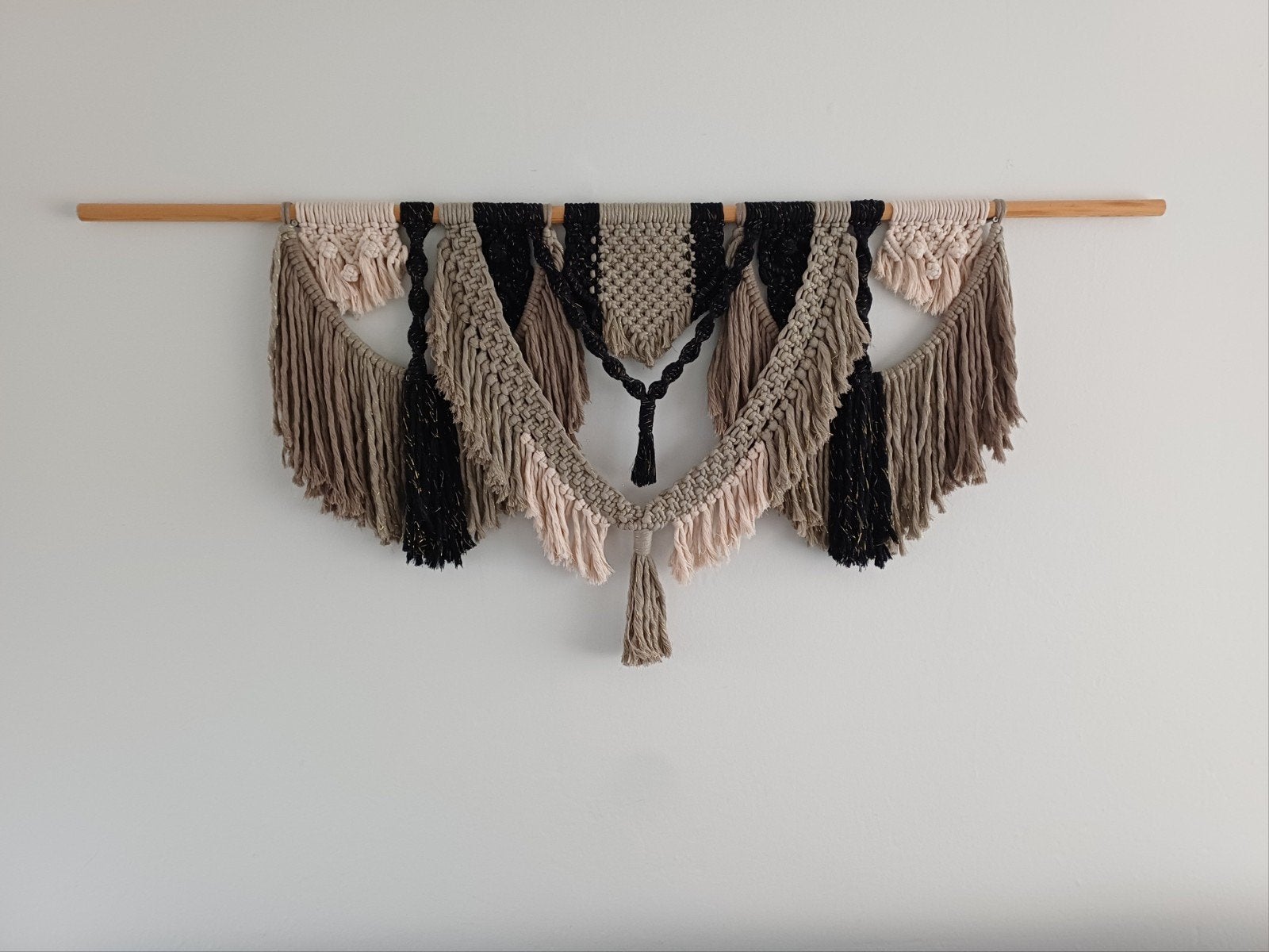 Wandkleed macramé boho XL, Ophalen, Eigen ontwerp, 140 cm, 60 cm