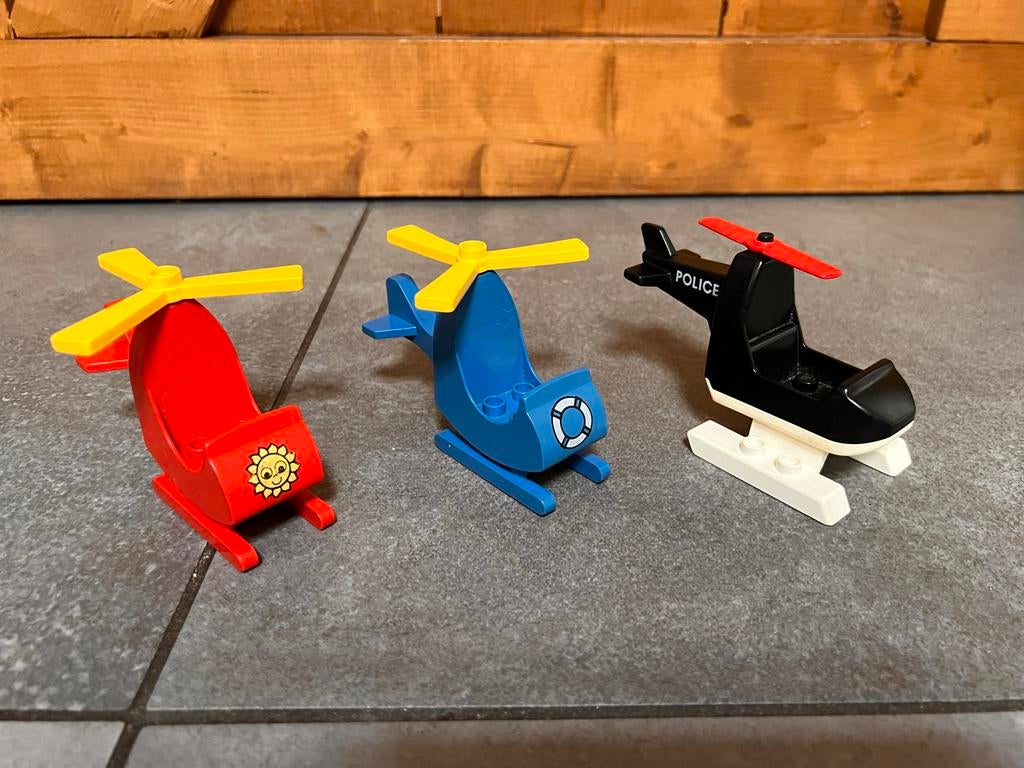 Duplo Helikopters - 3 stuks, Kinderen en Baby's, Speelgoed | Duplo en Lego, Ophalen of Verzenden, Zo goed als nieuw, Overige typen
