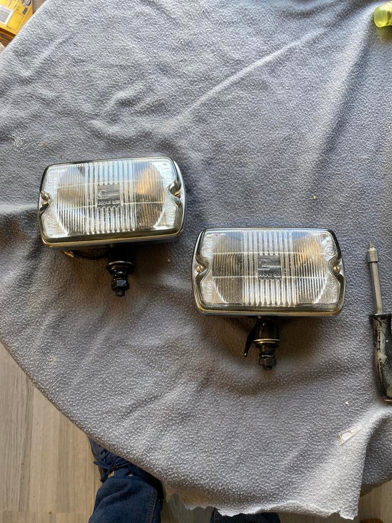 Oldtimer 2 Cibie witte mistlampen type 35, Ophalen of Verzenden, Gebruikt