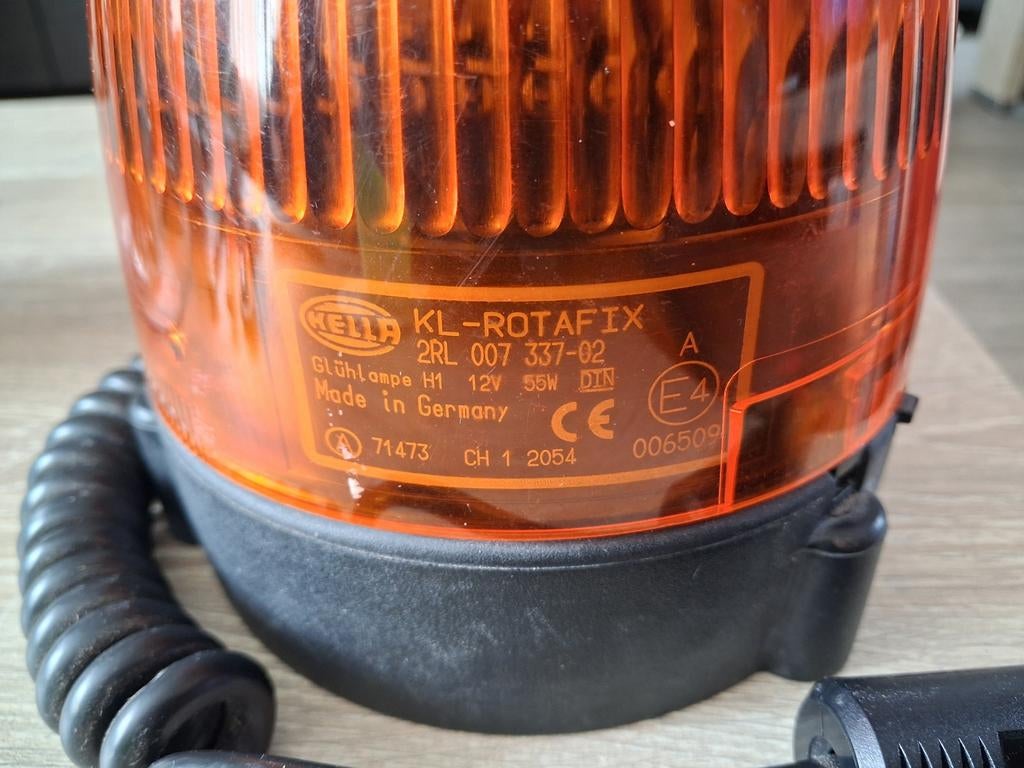 Hella KL-Rotafix Zwaailamp 12V 55W H1 Oranje, Ophalen of Verzenden