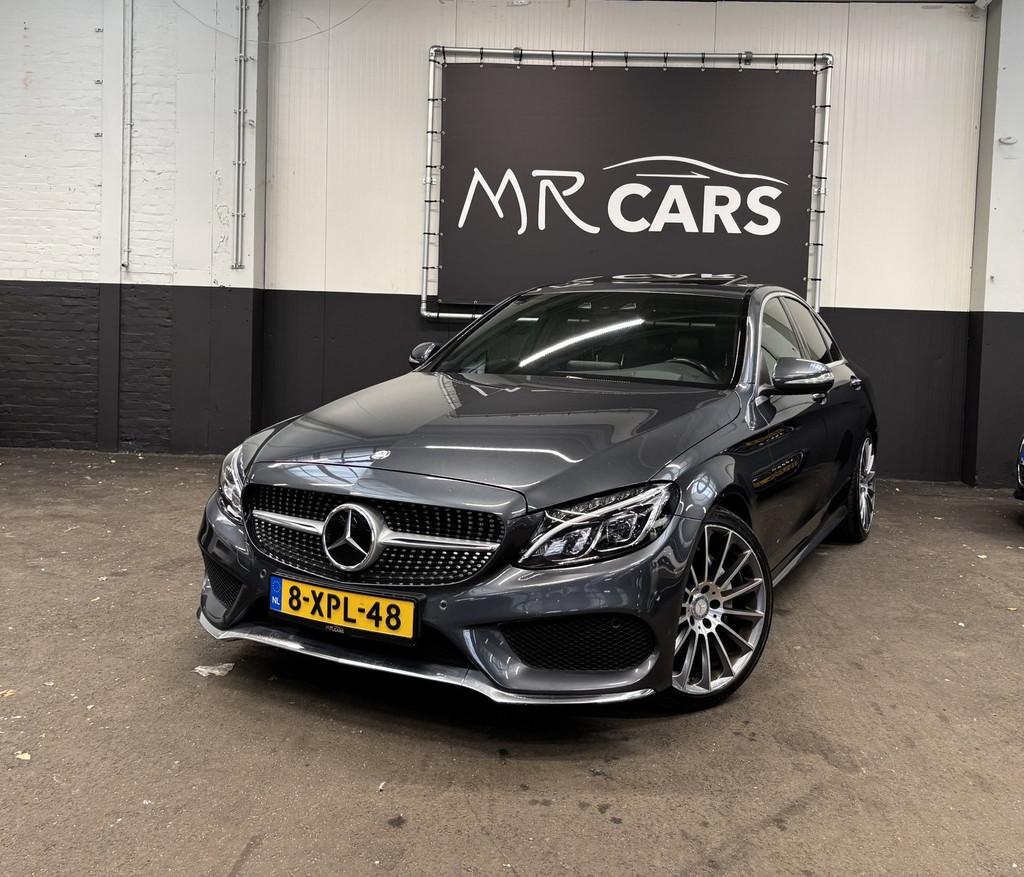 Mercedes-Benz C-klasse 220 CDI AMG-Pakket Panodak/Leder/Head, Auto's, Mercedes-Benz, Automaat, Achterwielaandrijving, 4 cilinders